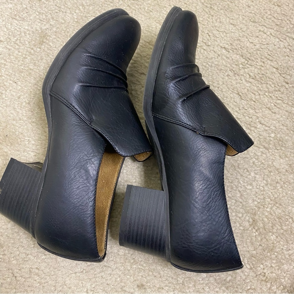 Natural soul STAR heeled slip on Shoe Bootie Size 7.5 black - Picture 5 of 9